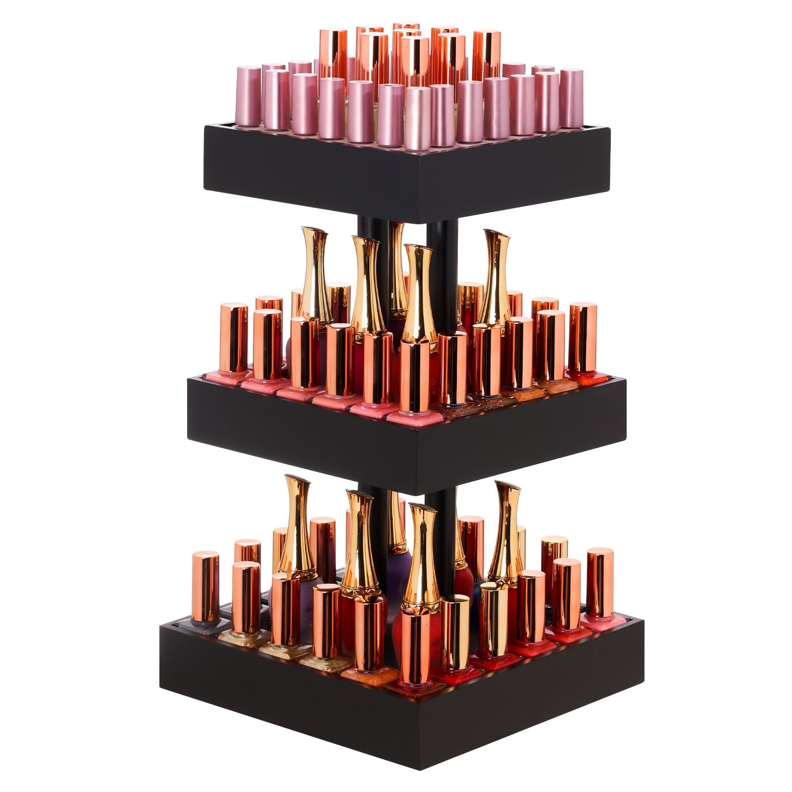 360° drehbarer Nagellack - Organizer aus Bambus HJ008 HJ008 - UC074 11 - BambooTidy