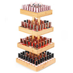 360° drehbarer Nagellack - Organizer aus Bambus HJ008 UB067 20 - BambooTidy