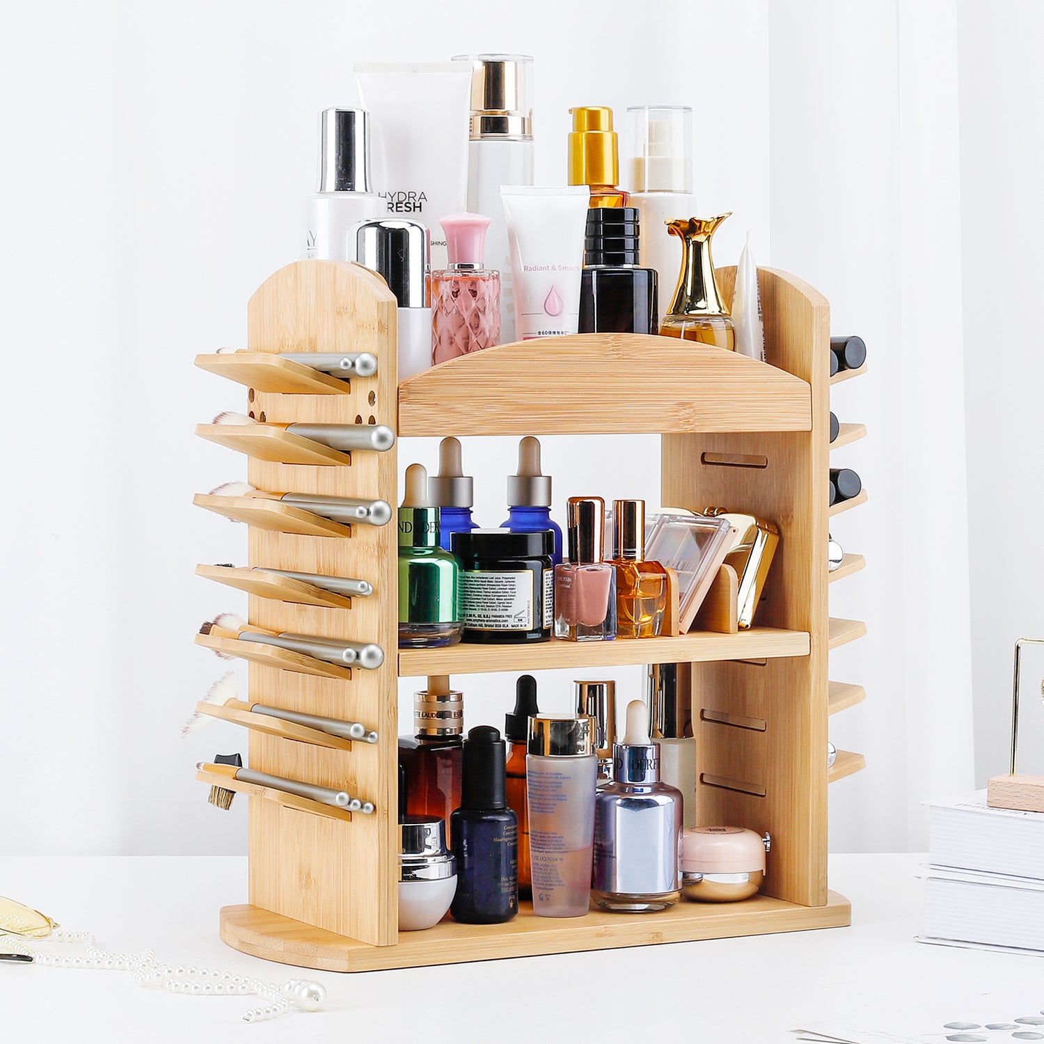 Bambus Organizer für Make-up und Schmuck UB057 2 - BambooTidy