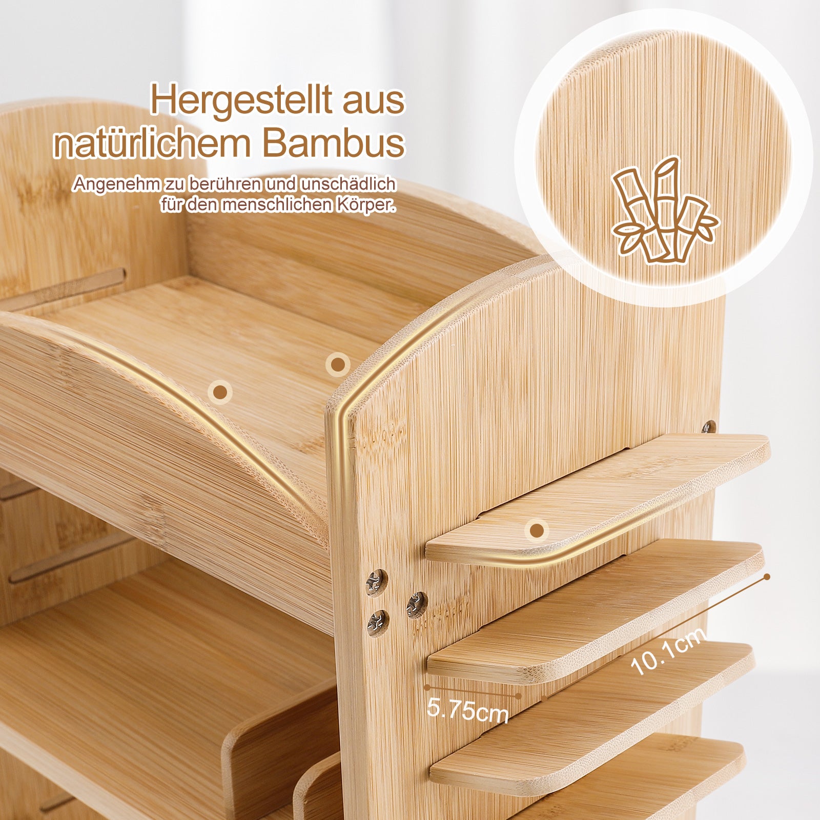 Bambus Organizer für Make-up und Schmuck UB057 4 - BambooTidy