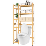 Toilettenregal aus Bambus mit 2 Körben YB036 YB036-Z074 1 - BambooTidy