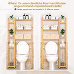 Toilettenregal aus Bambus mit 2 Körben YB036 8 - BambooTidy