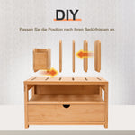 Bambus Schreibtisch-Organizer mit Schublade HH011 4 - BambooTidy