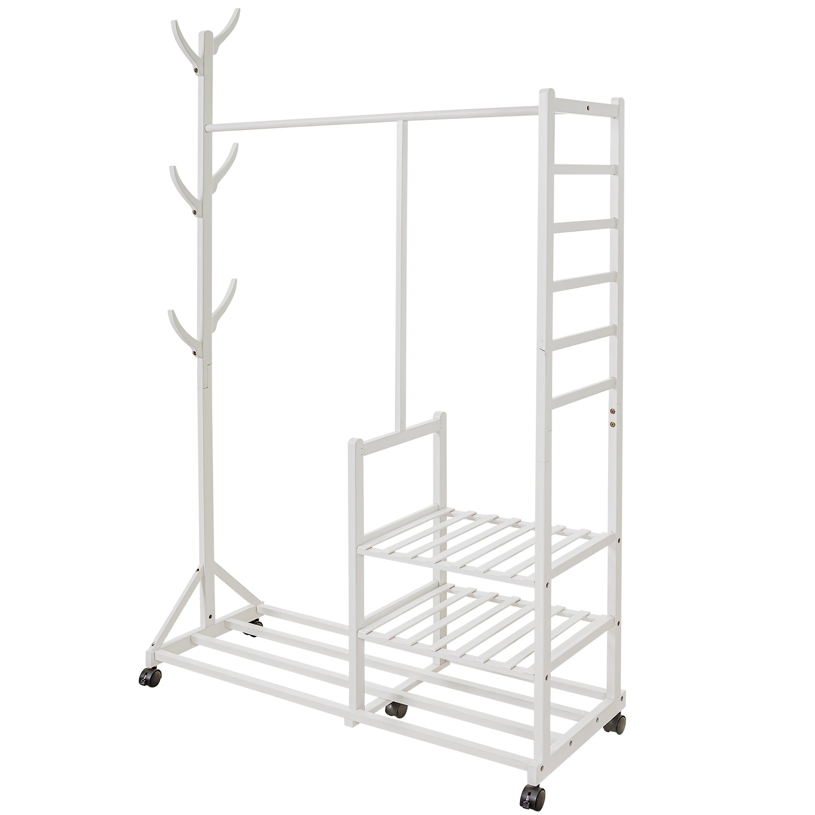 Bambus Kleiderständer mit Rollen YB024 YB024-Z044 12 - BambooTidy