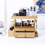 2-in-1 Make-Up & Schmuck Organizer aus Bambus B69 2 - BambooTidy