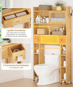 Toilettenschrank aus Bambus mit Tür und Schubfach CL022 CL022 - UZ081 5 - BambooTidy