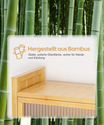 Bambus Toilettenschrank mit Tür und Schubladen CL011 CL011 - UZ055 7 - BambooTidy