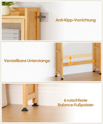 Bambus Toilettenschrank mit Tür und Taschentuch-Box CL021 5 - BambooTidy